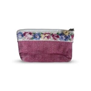 FEILER Germany Aida Weiss collection chenille-woven 100% Cotton Pink Floral